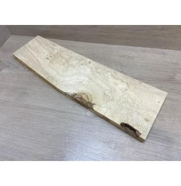 Клён Американский Волнистый заготовка на топ Смешанный А Волна А 24.5х160-190х630 мм (1шт под распил) Уценка-гнилостные поражения древесины,под стабилизацию или работу с порозаполнителями-0