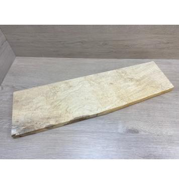 Клён Американский Волнистый заготовка на топ Смешанный А Волна А 24.5х160-190х630 мм (1шт под распил) Уценка-гнилостные поражения древесины,под стабилизацию или работу с порозаполнителями-1