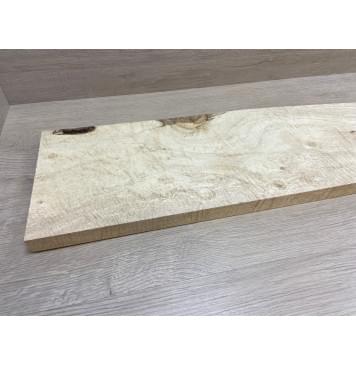 Клён Американский Волнистый заготовка на топ Смешанный А Волна А 24.5х160-190х630 мм (1шт под распил) Уценка-гнилостные поражения древесины,под стабилизацию или работу с порозаполнителями-5