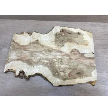 Клён Американский Каповый заготовка на топ Смешанный АА 19х220х515 мм 2 шт (книжкой)-0