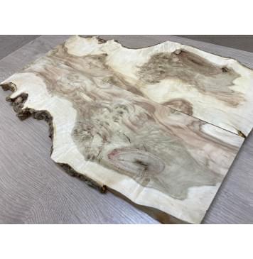 Клён Американский Каповый заготовка на топ Смешанный АА 19х220х515 мм 2 шт (книжкой)-8