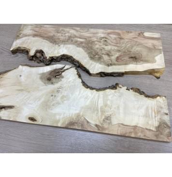 Клён Американский Каповый заготовка на топ Смешанный АА 19х220х515 мм 2 шт (книжкой)-4