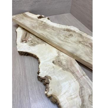 Клён Американский Каповый заготовка на топ Смешанный АА 19х220х515 мм 2 шт (книжкой)-6