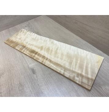 Берёза Пламенная заготовка на топ Радиал АА Волна ААА 14х184-195х635 мм (1шт под распил)-6