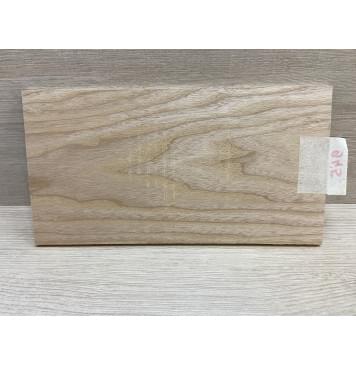 Ясень Белый заготовка накладки на головку грифа Тангент ААА 6х133х245 мм-4