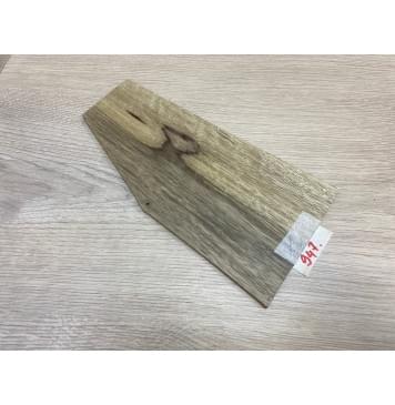 Корина Чёрная заготовка накладки на головку грифа Радиал АА 6х70-120х250 мм-0