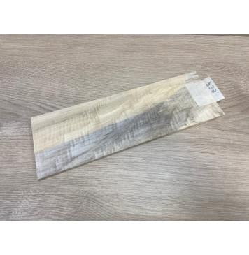 Тополь Болотный Волнистый заготовка накладки на головку грифа Смешанный ААА Волна АА 7х97-102х280 мм-5