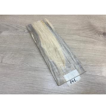 Тополь Болотный Волнистый заготовка накладки на головку грифа Смешанный ААА Волна А 7х104х280 мм-0