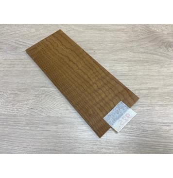 Клён Волнистый Печёный 180 гр заготовка накладки на головку грифа Смешанный ААА Волна ААА 6х102х250 мм-0