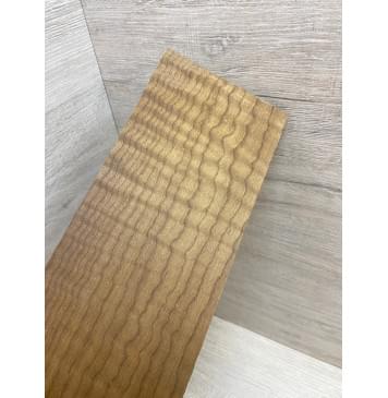 Клён Волнистый Печёный 180 гр заготовка накладки на головку грифа Смешанный ААА Волна ААА 6х102х250 мм-5