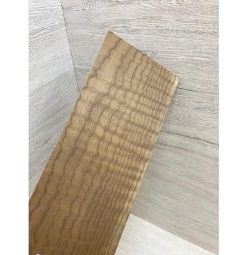 Клён Волнистый Печёный 180 гр заготовка накладки на головку грифа Смешанный ААА Волна ААА 6х102х250 мм-6