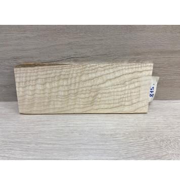 Ясень Белый Волнистый заготовка накладки на головку грифа Смешанный ААА Волна ААА 4х90х235 мм-5