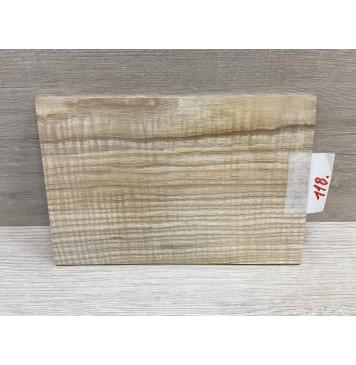 Ясень Оливковый Волнистый заготовка накладки на головку грифа Смешанный ААА Волна АА 3х130х200 мм-3