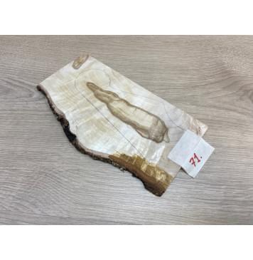 Берёза Пламенная заготовка накладки на головку грифа Смешанный ААА Волна А 5х(90-110-90)х220 мм-0