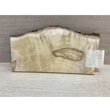 Берёза Пламенная заготовка накладки на головку грифа Смешанный ААА Волна А 5х(90-110-90)х220 мм-4