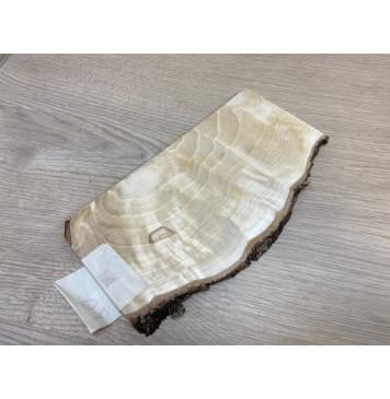 Берёза Пламенная заготовка накладки на головку грифа Смешанный ААА Волна А 7.5х(90-110-90)х225 мм-6