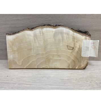 Берёза Пламенная заготовка накладки на головку грифа Смешанный ААА Волна А 7.5х(90-110-90)х225 мм-5