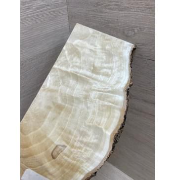 Берёза Пламенная заготовка накладки на головку грифа Смешанный ААА Волна А 7.5х(90-110-90)х225 мм-1