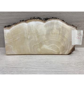 Берёза Пламенная заготовка накладки на головку грифа Смешанный ААА Волна А 5х(85-100)х220 мм-4