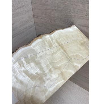 Берёза Пламенная заготовка накладки на головку грифа Смешанный ААА Волна А 5х(85-100)х220 мм-2