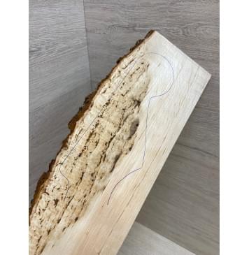 Ольха Кап заготовка накладки на головку грифа Смешанный ААА 3х73-102-90х320 мм-2