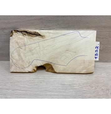 Клён Американский Волнистый заготовка накладки на головку грифа Смешанный АА Волна А 8х80-104х200 мм-4