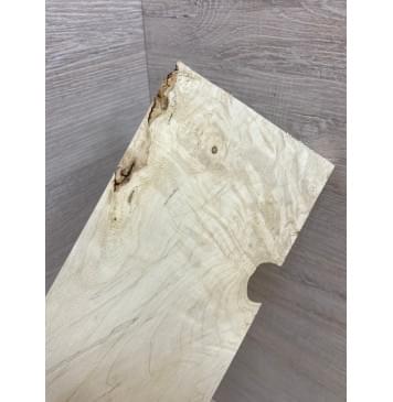 Клён Американский Волнистый заготовка накладки на головку грифа Смешанный АА Волна А 8х80-104х200 мм-1