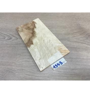 Клён Американский Волнистый заготовка накладки на головку грифа Смешанный ААА Волна АА 6х106х195 мм-0