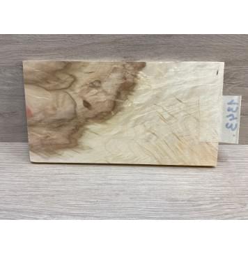 Клён Американский Волнистый заготовка накладки на головку грифа Смешанный ААА Волна АА 6х106х195 мм-5