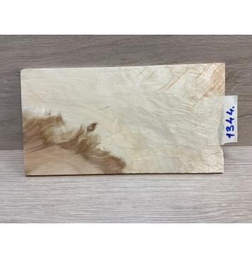 Клён Американский Волнистый заготовка накладки на головку грифа Смешанный ААА Волна АА 5х106х190 мм-5