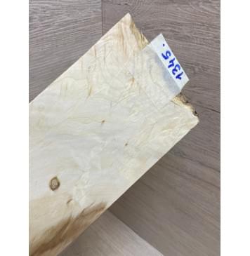 Клён Американский Волнистый заготовка накладки на головку грифа Смешанный ААА Волна АА 4х107х180 мм-1