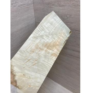 Клён Американский Волнистый заготовка накладки на головку грифа Смешанный ААА Волна АА 4х95х215-245 мм-3