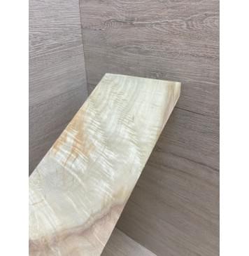 Клён Американский Волнистый заготовка накладки на головку грифа Смешанный ААА Волна АА 4х95х215-245 мм-3