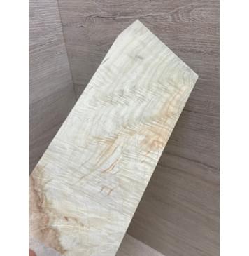 Клён Американский Волнистый заготовка накладки на головку грифа Смешанный ААА Волна АА 5х95х215-245 мм-4