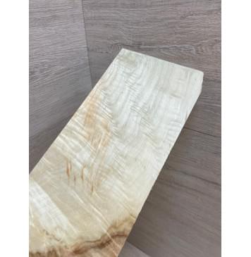 Клён Американский Волнистый заготовка накладки на головку грифа Смешанный ААА Волна АА 5х95х215-245 мм-3