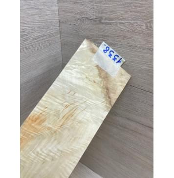 Клён Американский Волнистый заготовка накладки на головку грифа Смешанный ААА Волна АА 5х95х215-245 мм-1