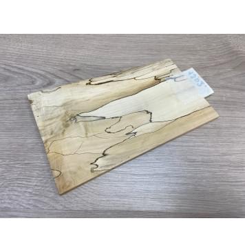 Клён Американский Spalted заготовка накладки на головку грифа под заливку Смешанный ААА 5.5х108-135х200 мм-5