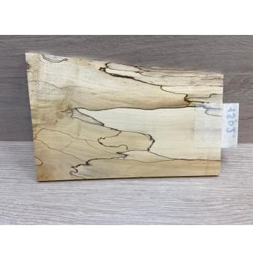 Клён Американский Spalted заготовка накладки на головку грифа под заливку Смешанный ААА 5.5х108-135х200 мм-1