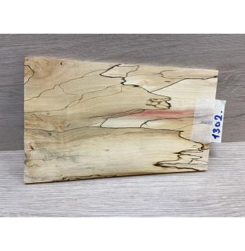 Клён Американский Spalted заготовка накладки на головку грифа под заливку Смешанный ААА 5.5х108-135х200 мм-2