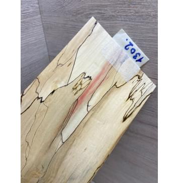 Клён Американский Spalted заготовка накладки на головку грифа под заливку Смешанный ААА 5.5х108-135х200 мм-3