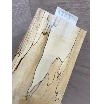 Клён Американский Spalted заготовка накладки на головку грифа под заливку Смешанный ААА 5.5х108-135х200 мм-4