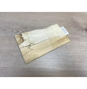 Клён Американский Spalted заготовка накладки на головку грифа под заливку Смешанный ААА 6х108-135х200 мм-5