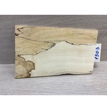 Клён Американский Spalted заготовка накладки на головку грифа под заливку Смешанный ААА 6х108-135х200 мм-3