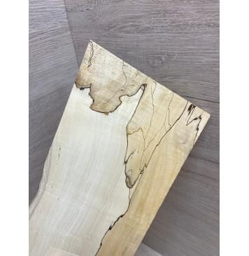 Клён Американский Spalted заготовка накладки на головку грифа под заливку Смешанный ААА 6х108-135х200 мм-2