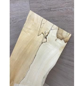 Клён Американский Spalted заготовка накладки на головку грифа под заливку Смешанный ААА 6х108-135х200 мм-1