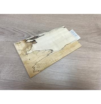 Клён Американский Spalted заготовка накладки на головку грифа под заливку Смешанный ААА 4х107-135х200 мм-5