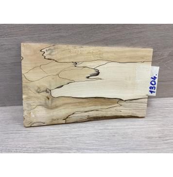 Клён Американский Spalted заготовка накладки на головку грифа под заливку Смешанный ААА 4х107-135х200 мм-3