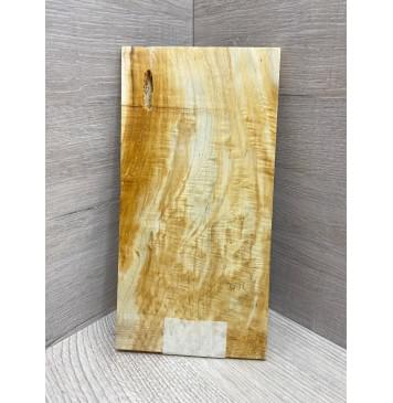 Клён Американский Волнистый заготовка накладки на головку грифа Смешанный АА Волна ААА 6х115х225 мм-8