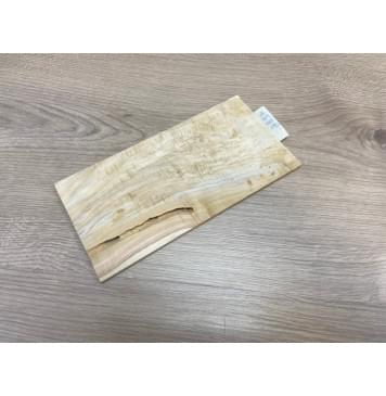 Клён Американский Волнистый заготовка накладки на головку грифа Смешанный АА Волна ААА 4.8х115х225 мм-1