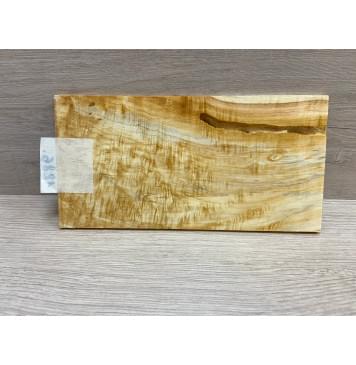 Клён Американский Волнистый заготовка накладки на головку грифа Смешанный АА Волна ААА 4.8х115х225 мм-5